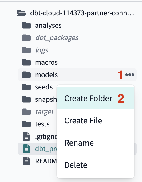 Create folder Create folder